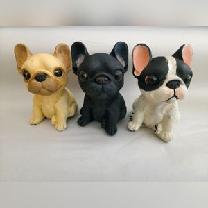 Hand painted French bulldog figurine